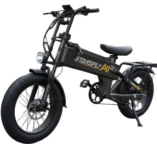 Starsfly A11 Foldable Electric Bike – 1500W Power | 57Ah Battery | 31mph Speed | 93mi Range | 20" Fat Tyres